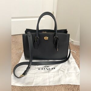 Coach Brooke Carryall Tote Handbag | Crossbody Bag | Midnight Navy Blue